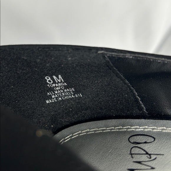 Impo Black Heels with Silver Accent size 8 - Picture 6 of 7